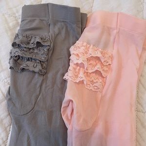 Carters ruffle back tights